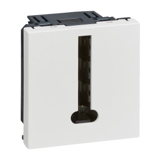 Legrand - Prise téléphone en T Mosaic 8 contacts 2 modules - blanc